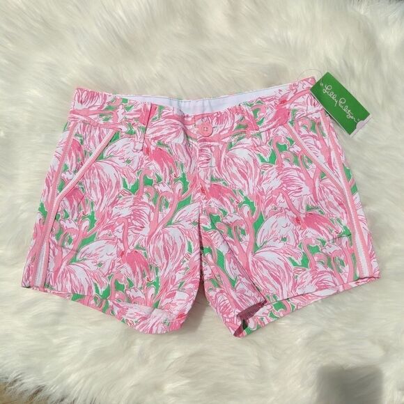 NWT $68 LILLY PULITZER SZ 000 CALLAHAN SHORTS PREP - Picture 2 of 8